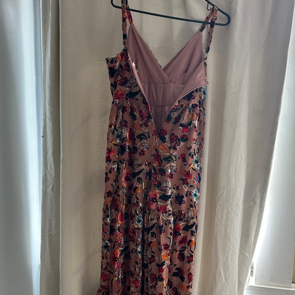 Hutch Mauve Floral V-Neck Maxi Jumpsuit - Picture 6 of 9